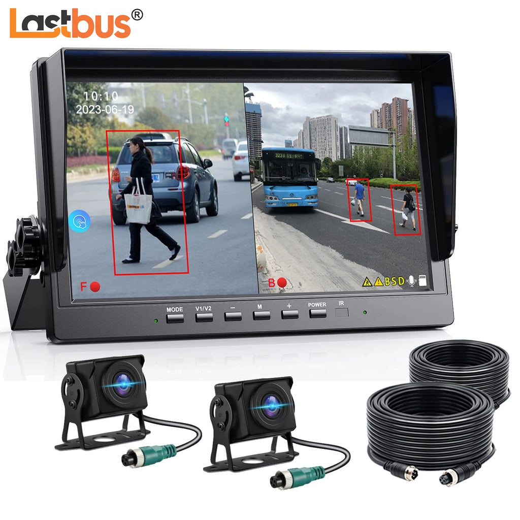 Lastbus 10.1″ Dual-Screen Backup Camera System