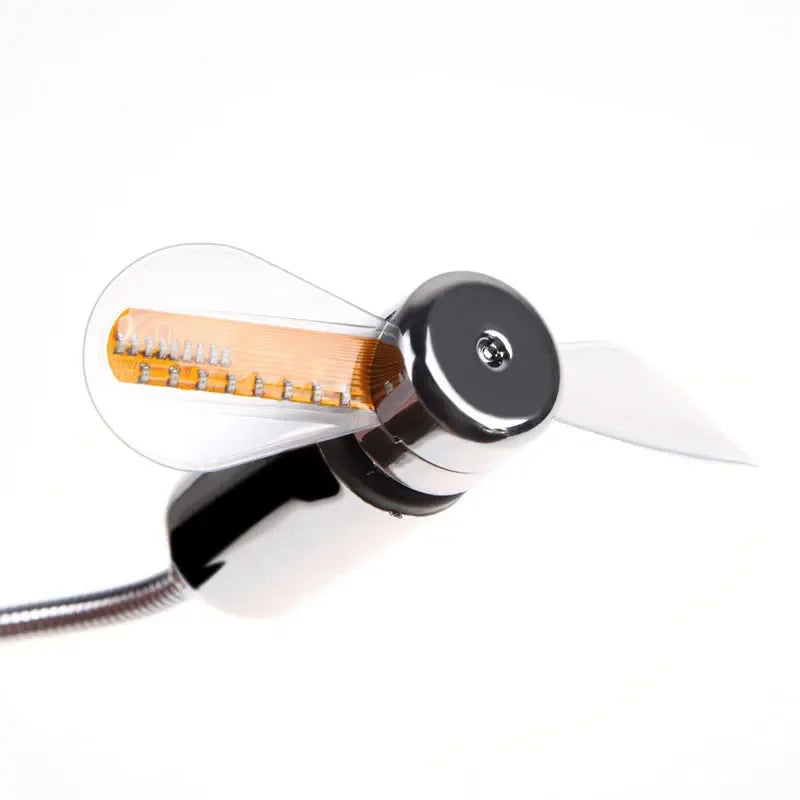 Flexible USB LED Clock Fan