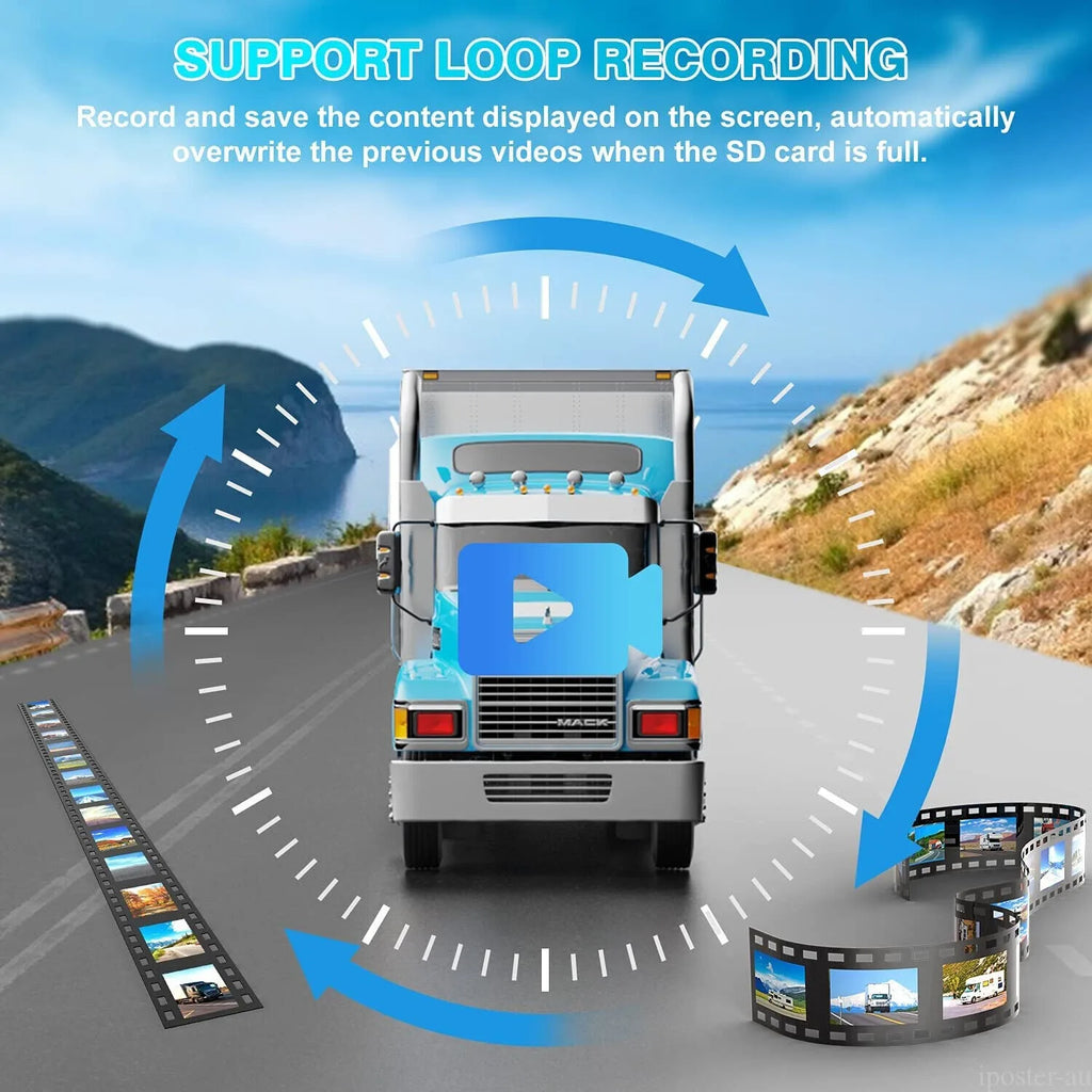 Lastbus 10.1″ Dual-Screen Backup Camera System